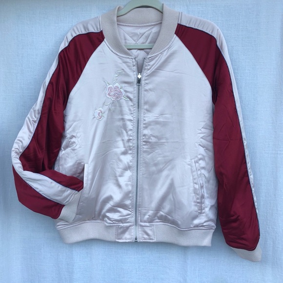 Reversible pink bomber jacket - Picture 2 of 7